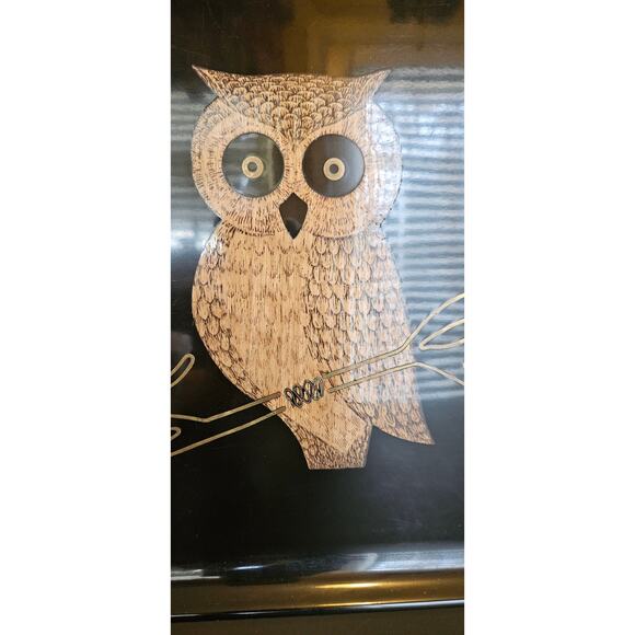 Couroc Owl Gold 8 Pc Tray 6 glasses and ice bucket -22K Gold - Picture 7 of 11